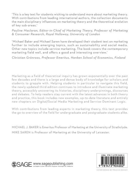 Produktbild: Marketing Theory
