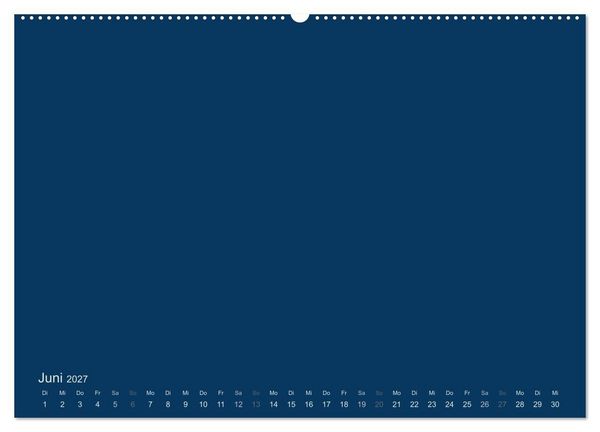 Produktbild: Bastelkalender - Dunkelblau (Wandkalender 2027 DIN A2 quer), CALVENDO Monatskalender