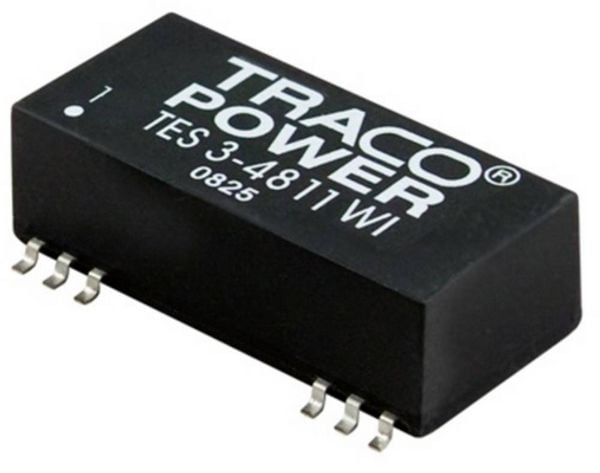 Produktbild: TracoPower TES 3-4823WI DC/DC-Wandler, SMD 48 V/DC 15 V/DC, -15 V/DC 100 mA 3 W Anzahl Ausg&auml;nge: 2 x Inhalt 1 St.