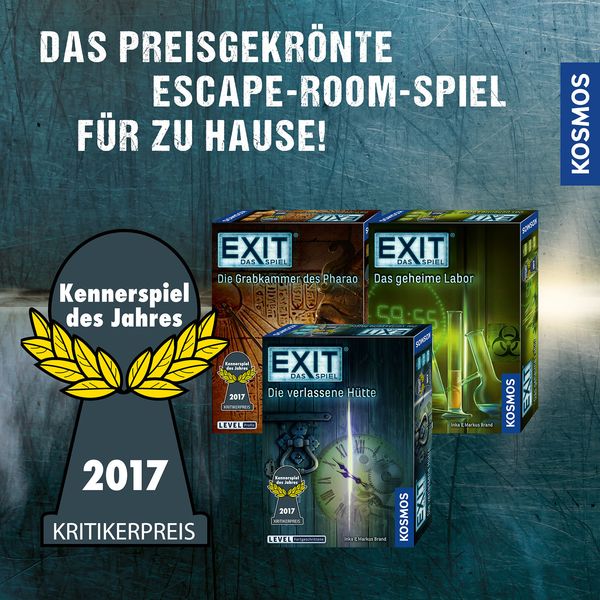 KOSMOS EXIT Spiel - Die Rückkehr In Die Verlassene Hütte | Escape Room Spiel Für 1-4 Spieler