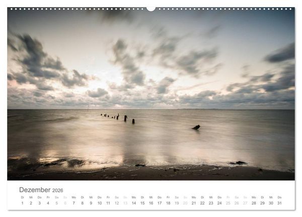 Produktbild: Nordfriesische Inselwelt - Bunte Watt- und Wolkenlandschaften (Wandkalender 2026 DIN A2 quer), CALVENDO Monatskalender
