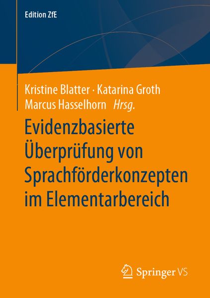 Produktbild: Evidenzbasierte &Uuml;berpr&uuml;fung von Sprachf&ouml;rderkonzepten im Elementarbereich
