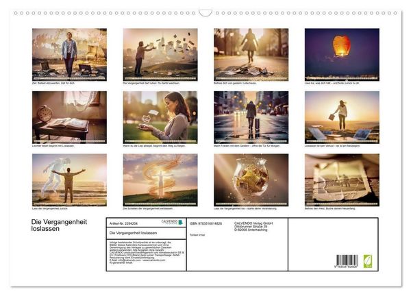 Produktbild: Die Vergangenheit loslassen (Wandkalender 2027 DIN A2 quer), CALVENDO Monatskalender