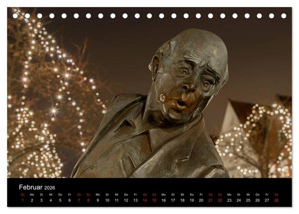 Produktbild: Buxtehude bei Nacht (Tischkalender 2026 DIN A5 quer), CALVENDO Monatskalender