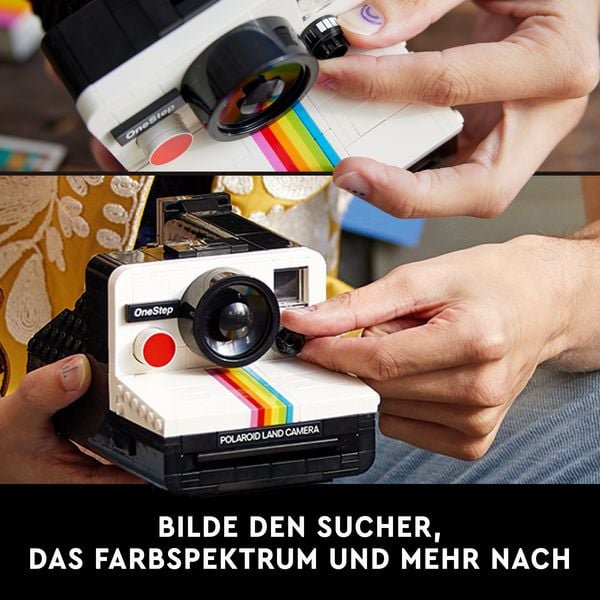 Produktbild: LEGO Ideas Polaroid OneStep SX-70 Sofortbildkamera, Kamera Set 21345