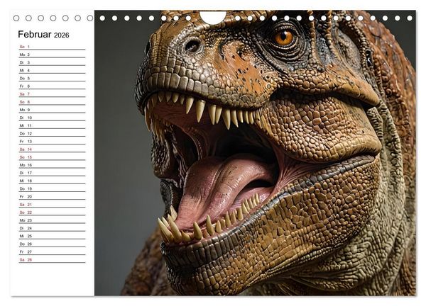 Produktbild: Urzeit erwacht - Ein Jahr mit den Dinosauriern (Wandkalender 2026 DIN A4 quer), CALVENDO Monatskalender
