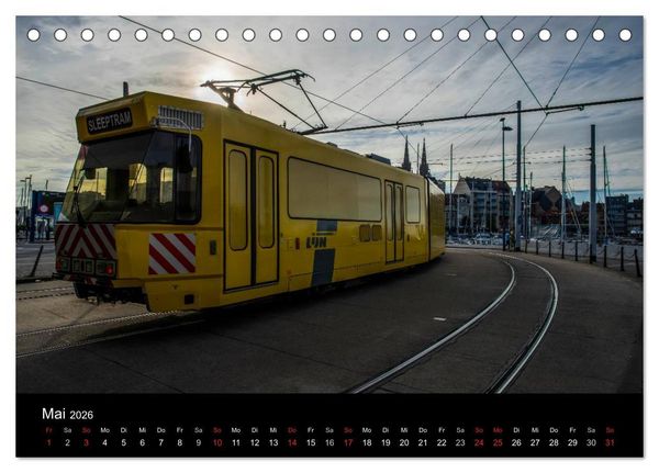 Produktbild: Kusttram Belgien (Tischkalender 2026 DIN A5 quer), CALVENDO Monatskalender