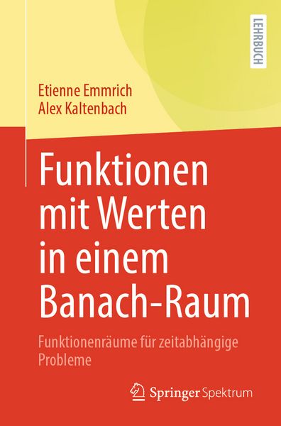 Produktbild: Funktionen mit Werten in einem Banach-Raum