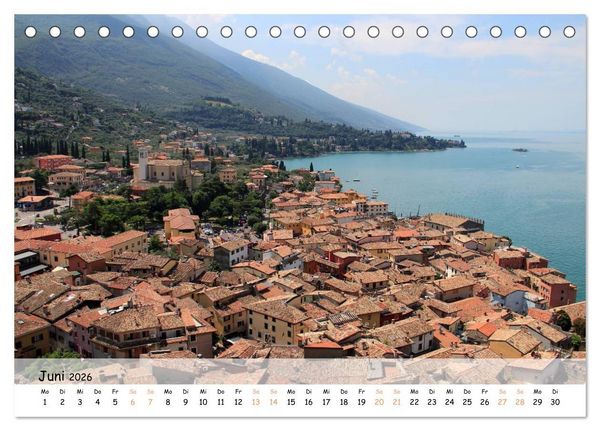 Produktbild: N&ouml;rdlicher Gardasee - Die Regionen um Limone und Malcesine (Tischkalender 2026 DIN A5 quer), CALVENDO Monatskalender