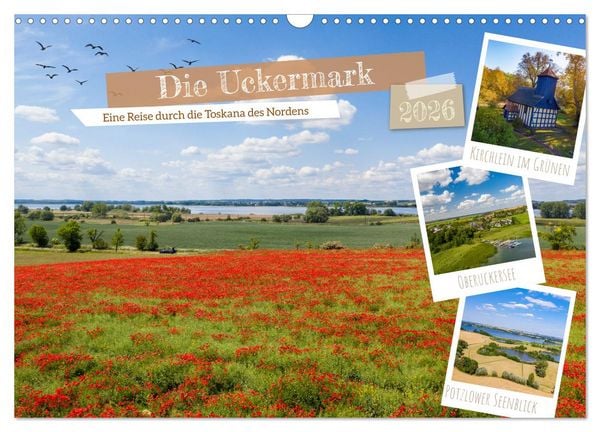 Die Uckermark - Eine Reise durch die Toskana des Nordens (Wandkalender 2026 DIN A3 quer), CALVENDO Monatskalender