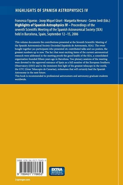 Produktbild: Highlights of Spanish Astrophysics IV