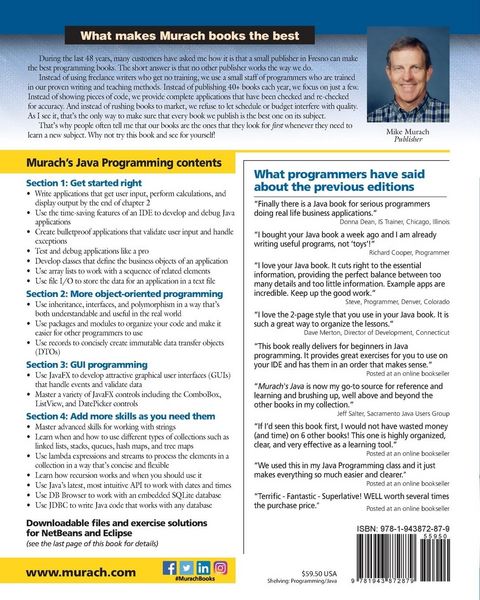 Produktbild: Murach's Java Programming (6th Edition)