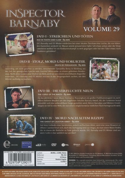 Inspector Barnaby Vol. 29 [4 DVDs]