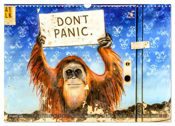 Produktbild: Streetart for Globetrotters (Wall Calendar 2026 DIN A3 landscape), CALVENDO 12 Month Wall Calendar