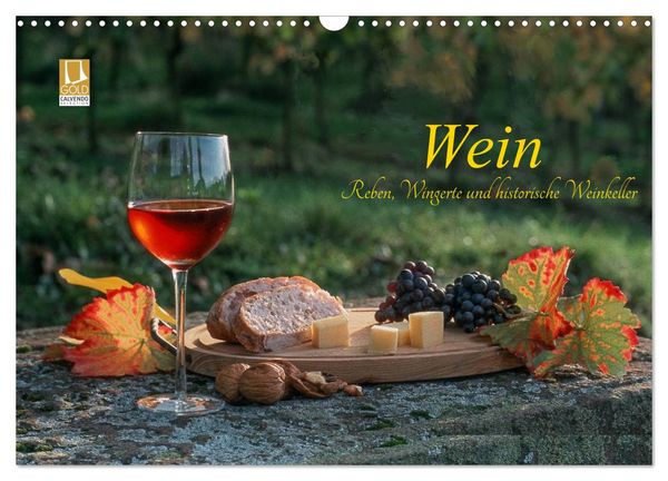 Produktbild: Wein - Reben, Wingerte und historische Weinkeller (Wandkalender 2026 DIN A3 quer), CALVENDO Monatskalender