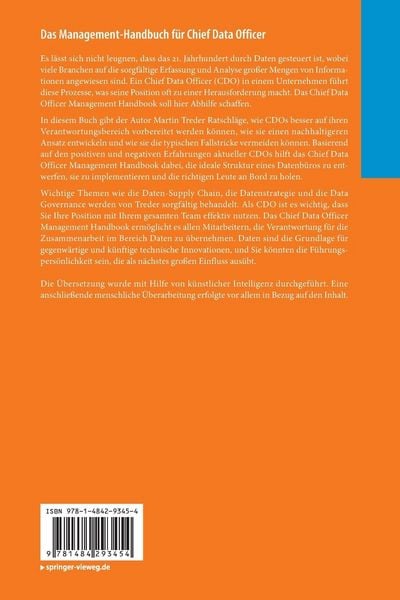 Produktbild: Das Management-Handbuch f&uuml;r Chief Data Officer