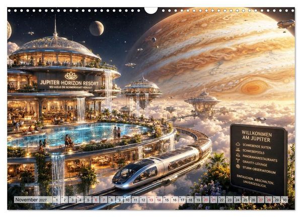 Produktbild: Die verr&uuml;cktesten Urlaubsdestinationen (Wandkalender 2027 DIN A3 quer), CALVENDO Monatskalender