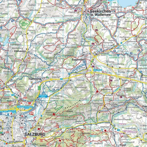 Produktbild: freytag & berndt Wanderkarte WK 0391 Salzburger Seenland, Irrsee - Fuschlsee - Mondsee 1:50.000