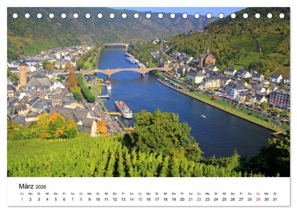 Produktbild: Cochem - Eine Perle an der Mosel (Tischkalender 2026 DIN A5 quer), CALVENDO Monatskalender