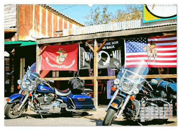 Produktbild: Fernweh und Traumziele: Auf Motorrad-Tour in den USA (Wandkalender 2026 DIN A2 quer), CALVENDO Monatskalender