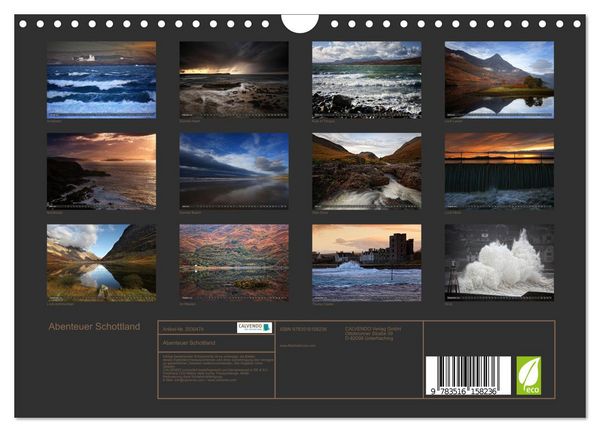 Produktbild: Abenteuer Schottland (Wandkalender 2026 DIN A4 quer), CALVENDO Monatskalender