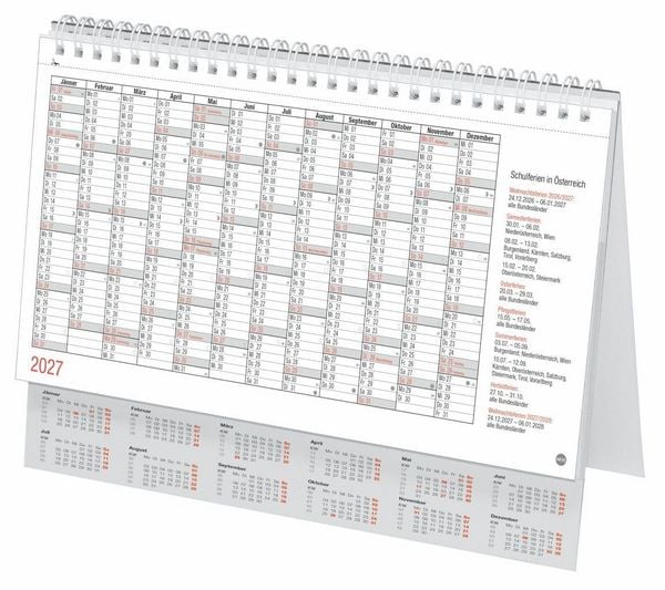 Produktbild: Schreibtischkalender &Ouml;sterreich gro&szlig; 2027