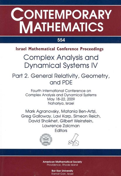 Produktbild: Complex Analysis and Dynamical Systems IV