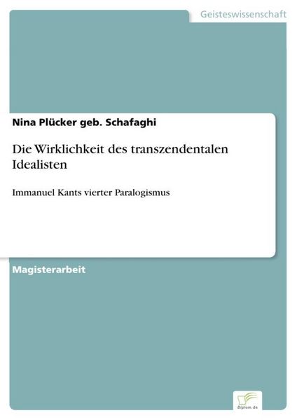 Produktbild: Die Wirklichkeit des transzendentalen Idealisten
