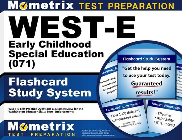 Produktbild: West-E Early Childhood Special Education (071) Flashcard Study System