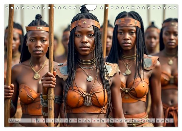 Produktbild: Afrikanische Mythologie - G&ouml;tter, Helden und Monster (Wandkalender 2026 DIN A4 quer), CALVENDO Monatskalender
