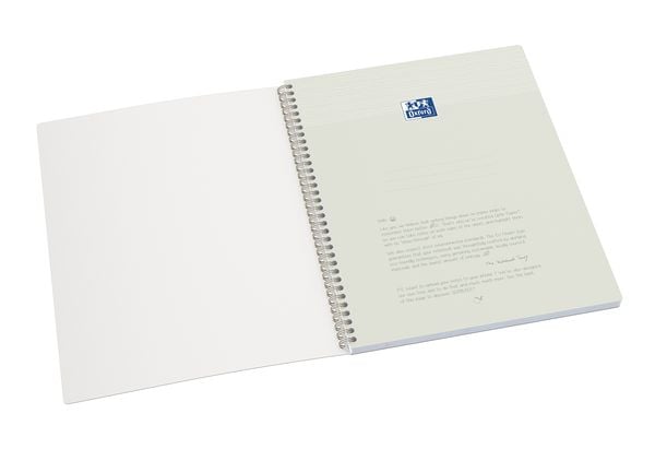 Produktbild: Oxford Spiralbuch Origins A4, 5mm kariert, 70 Blatt, Optik Paper, SCRIBZEE&reg; kompatibel, blau