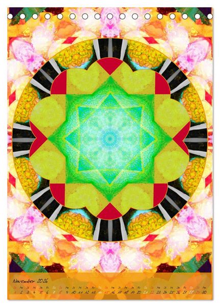 Produktbild: Mandala Energien (Tischkalender 2026 DIN A5 hoch), CALVENDO Monatskalender