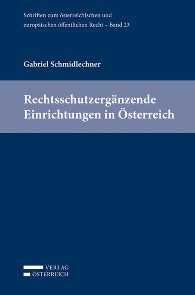 Produktbild: Rechtsschutzerg&auml;nzende Einrichtungen in &Ouml;sterreich