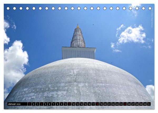 Produktbild: Sri Lanka 2026 Kulturh&ouml;hepunkte (Tischkalender 2026 DIN A5 quer), CALVENDO Monatskalender