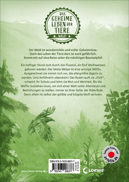 Produktbild: Das geheime Leben der Tiere (Wald, Band 1) - Die wei&szlig;e W&ouml;lfin