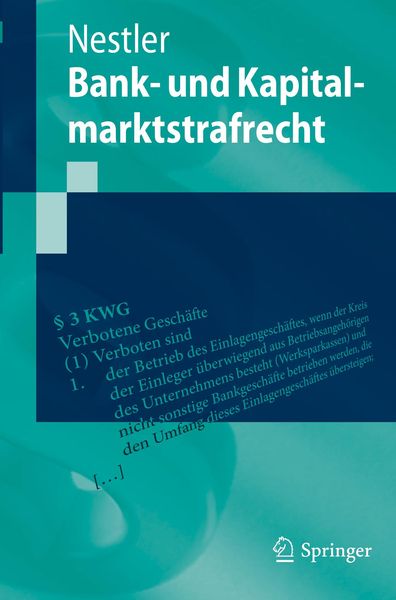 Produktbild: Bank- und Kapitalmarktstrafrecht