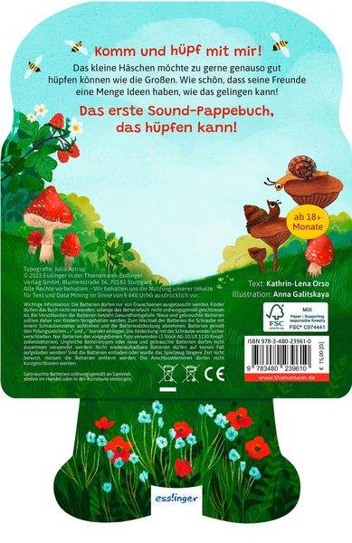 Produktbild: Mein H&uuml;pf-Sound-Buch: H&uuml;pf, H&auml;schen, h&uuml;pf!