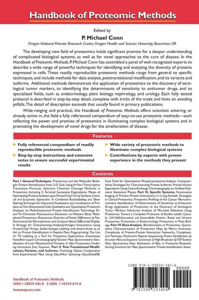 Produktbild: Handbook of Proteomic Methods