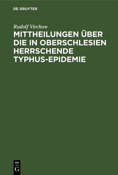 Produktbild: Mittheilungen &uuml;ber die in Oberschlesien herrschende Typhus-Epidemie