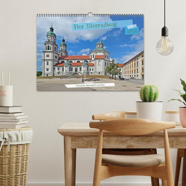 Produktbild: Der Illerradweg zwischen Oberstdorf und Ulm (Wandkalender 2026 DIN A3 quer), CALVENDO Monatskalender