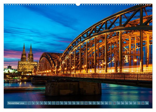 Produktbild: RIVERSIDE BLUES - Abends am Fluss (Wandkalender 2026 DIN A2 quer), CALVENDO Monatskalender