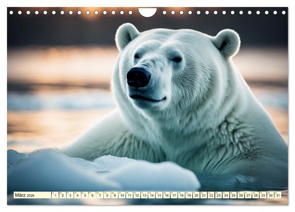 Produktbild: Eisb&auml;ren im Fokus (Wandkalender 2026 DIN A4 quer), CALVENDO Monatskalender