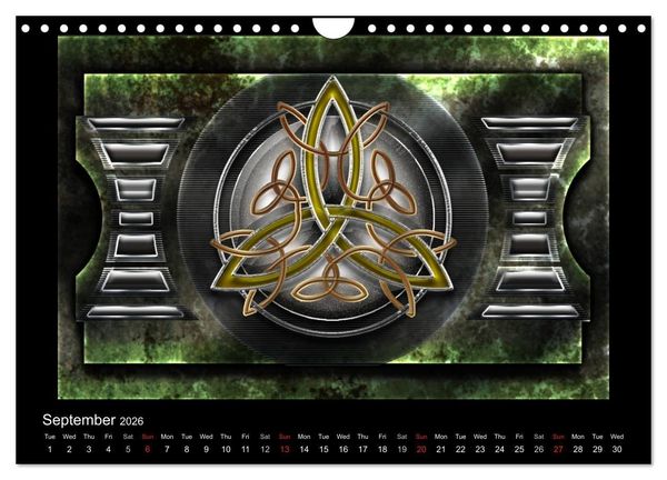 Produktbild: Celtic Symbols (Wall Calendar 2026 DIN A4 landscape), CALVENDO 12 Month Wall Calendar