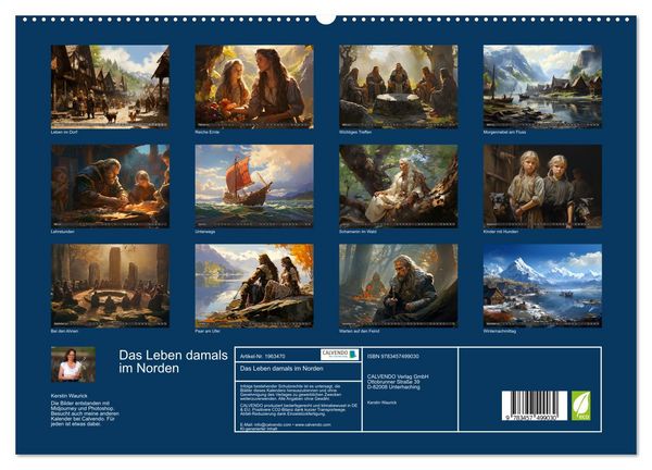 Produktbild: Das Leben damals im Norden (hochwertiger Premium Wandkalender 2026 DIN A2 quer), Kunstdruck in Hochglanz