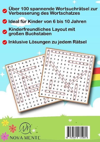 Produktbild: Suchsel R&auml;tselbuch f&uuml;r Kinder ab 6 Jahren