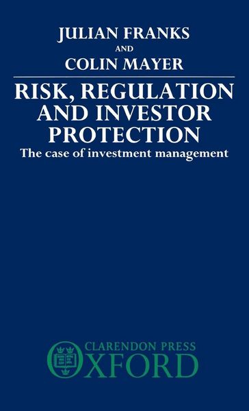Produktbild: Risk, Regulation and Investor Protection