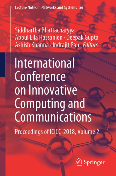 Produktbild: International Conference on Innovative Computing and Communications