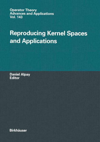 Produktbild: Reproducing Kernel Spaces and Applications
