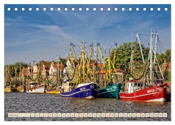 Produktbild: Reise an die Nordsee - Greetsiel (Tischkalender 2026 DIN A5 quer), CALVENDO Monatskalender