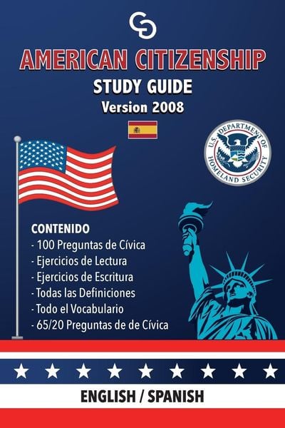 Produktbild: American Citizenship Study Guide - (Version 2008) by Casi Gringos.